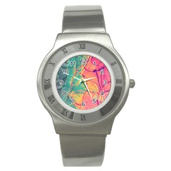 Alcohol Ink Stainless Steel Watch by Dazzleway