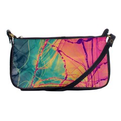 Alcohol Ink Shoulder Clutch Bag