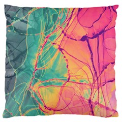 Alcohol Ink Standard Flano Cushion Case (two Sides) by Dazzleway