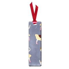 Cute  Pattern With  Dancing Ballerinas On The Blue Background Small Book Marks by EvgeniiaBychkova