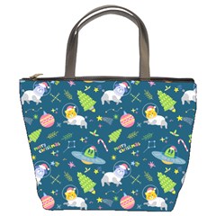 Space Christmas Space Christmas Bucket Bag