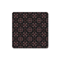 Dark Seamless Gemoetric Print Mosaic Square Magnet