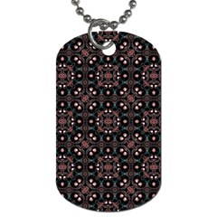 Dark Seamless Gemoetric Print Mosaic Dog Tag (one Side) by dflcprintsclothing