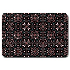 Dark Seamless Gemoetric Print Mosaic Large Doormat 