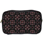 Dark Seamless Gemoetric Print Mosaic Toiletries Bag (Two Sides) Back