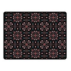 Dark Seamless Gemoetric Print Mosaic Fleece Blanket (small) by dflcprintsclothing