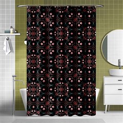 Dark Seamless Gemoetric Print Mosaic Shower Curtain 48  X 72  (small)  by dflcprintsclothing