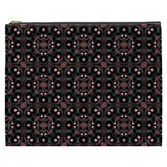 Dark Seamless Gemoetric Print Mosaic Cosmetic Bag (xxxl) by dflcprintsclothing