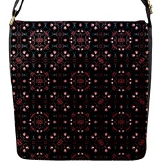 Dark Seamless Gemoetric Print Mosaic Flap Closure Messenger Bag (s) by dflcprintsclothing