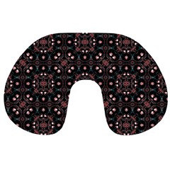 Dark Seamless Gemoetric Print Mosaic Travel Neck Pillow