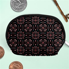 Dark Seamless Gemoetric Print Mosaic Accessory Pouch (medium) by dflcprintsclothing