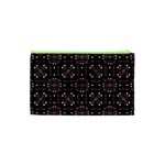 Dark Seamless Gemoetric Print Mosaic Cosmetic Bag (XS) Back