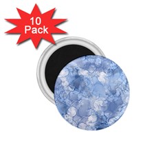 Blue Alcohol Ink 1 75  Magnets (10 Pack) 