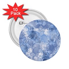 Blue Alcohol Ink 2 25  Buttons (10 Pack) 