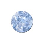 Blue alcohol ink Golf Ball Marker Front