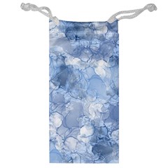 Blue Alcohol Ink Jewelry Bag