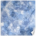 Blue alcohol ink Canvas 20  x 20  19 x19.27  Canvas - 1