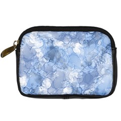 Blue Alcohol Ink Digital Camera Leather Case