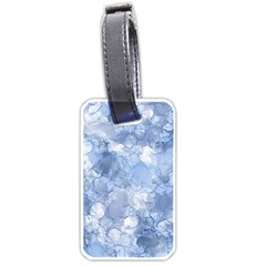 Blue Alcohol Ink Luggage Tag (one Side)