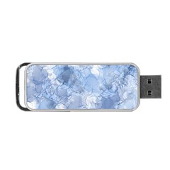 Blue Alcohol Ink Portable Usb Flash (two Sides) by Dazzleway