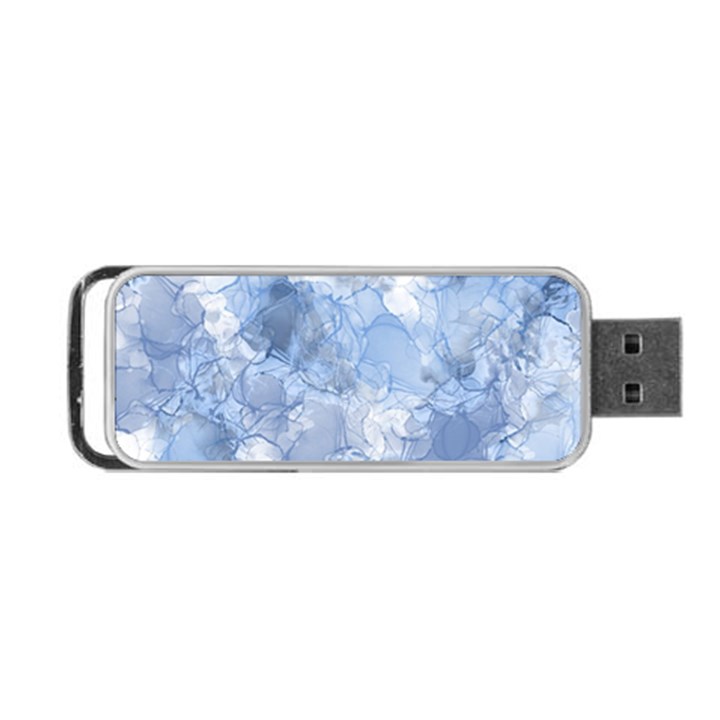 Blue alcohol ink Portable USB Flash (Two Sides)