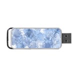 Blue alcohol ink Portable USB Flash (Two Sides) Back