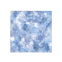 Blue Alcohol Ink Satin Bandana Scarf