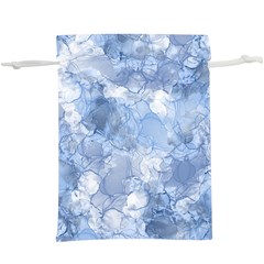 Blue Alcohol Ink  Lightweight Drawstring Pouch (xl) by Dazzleway