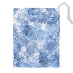 Blue alcohol ink Drawstring Pouch (5XL) Front