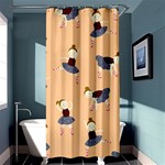 Cute  Pattern With  Dancing Ballerinas On Pink Background Shower Curtain 36  x 72  (Stall)  Curtain(36 X72 ) - 33.26 x66.24  Curtain(36 X72 )