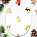 Cute Delicate Seamless Pattern With Little Princesses In Scandinavian Style With Texture Of Natural Oval Ornament (Two Sides) Front