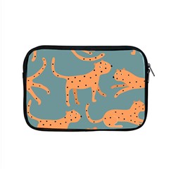 Vector Seamless Pattern With Cute Orange And  Cheetahs On The Blue Background  Tropical Animals Apple Macbook Pro 15  Zipper Case by EvgeniiaBychkova