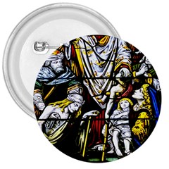 Christian Window Glass Art Print 3  Buttons by dflcprintsclothing