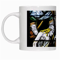 Christian Window Glass Art Print White Mugs by dflcprintsclothing