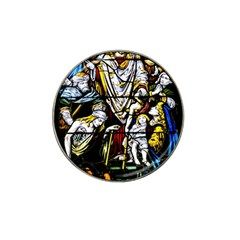 Christian Window Glass Art Print Hat Clip Ball Marker by dflcprintsclothing