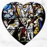 Christian Window Glass Art Print Jigsaw Puzzle (Heart) Front