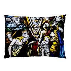 Christian Window Glass Art Print Pillow Case by dflcprintsclothing