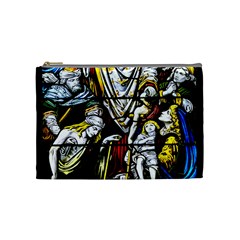 Christian Window Glass Art Print Cosmetic Bag (medium) by dflcprintsclothing