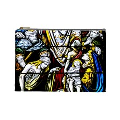 Christian Window Glass Art Print Cosmetic Bag (large) by dflcprintsclothing