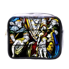 Christian Window Glass Art Print Mini Toiletries Bag (one Side) by dflcprintsclothing