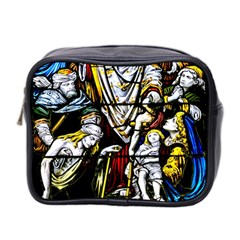 Christian Window Glass Art Print Mini Toiletries Bag (two Sides) by dflcprintsclothing