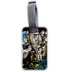 Christian Window Glass Art Print Luggage Tag (two Sides) by dflcprintsclothing