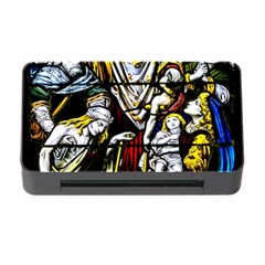 Christian Window Glass Art Print Memory Card Reader With Cf by dflcprintsclothing