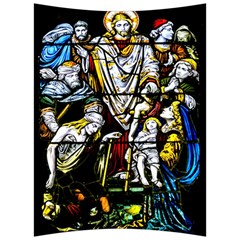 Christian Window Glass Art Print Back Support Cushion