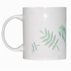 Flower Branch Corolla Wreath Vector White Mugs by HermanTelo