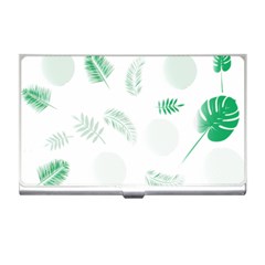 Flower Branch Corolla Wreath Vector Business Card Holder