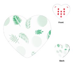 Flower Branch Corolla Wreath Vector Playing Cards Single Design (heart)