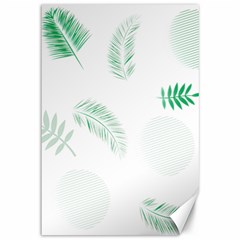 Flower Branch Corolla Wreath Vector Canvas 12  X 18 