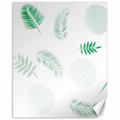 Flower Branch Corolla Wreath Vector Canvas 16  X 20 