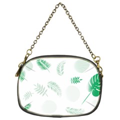 Flower Branch Corolla Wreath Vector Chain Purse (two Sides)